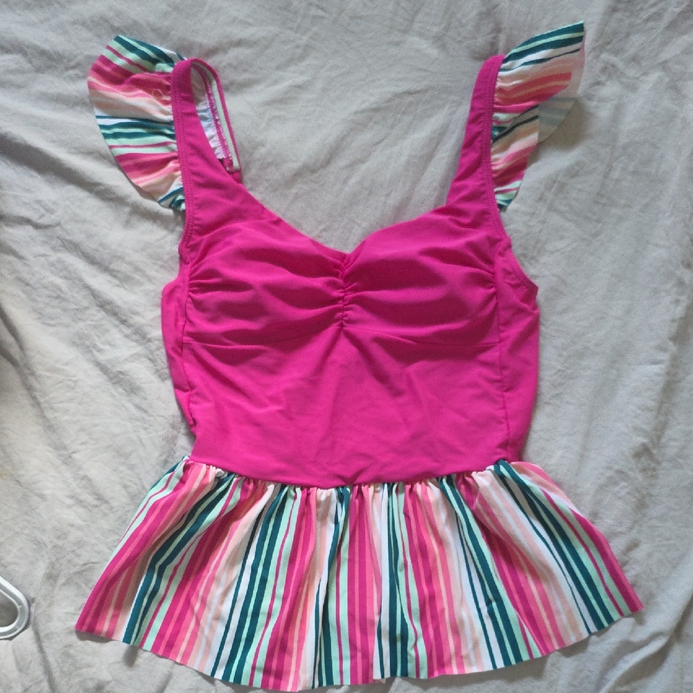 Matilda Jane Fuchsia Swim Suit Top, Sz Small